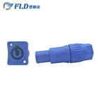 AC 20A Power Cable Plug and Socket Blue PowerCon 3 Pin LED Screen Connector for Outdoor