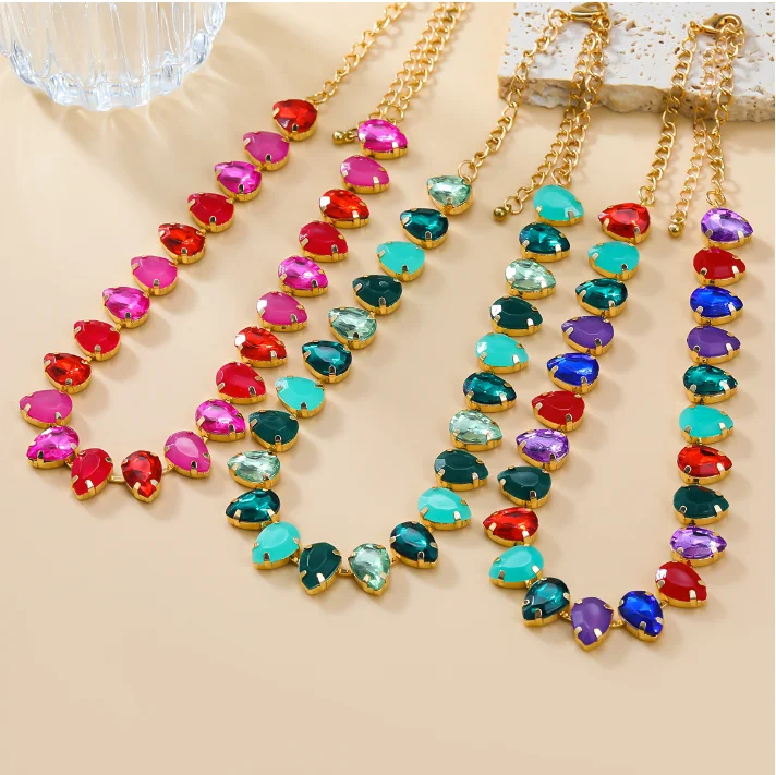 5 Style luxury round glass drill Necklace Earrings For Women crystal rhinestone Earrings Wedding Bride Jewelry Set
5 Style luxury round glass drill Necklace Earrings For Women crystal rhinestone Earrings Wedding Bride Jewelry Set
