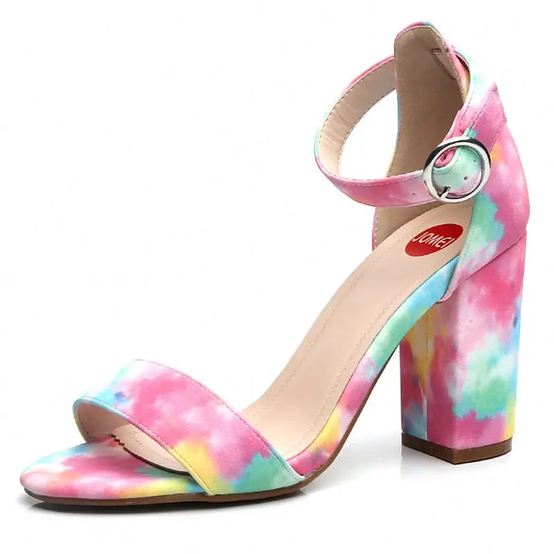Sandalias Mujer Summer Rainbow Pattern New Design Size 42 Chunky Block Heel Shoes Women's Sandals for Ladies Catwalk shoes
Sandalias Mujer Summer Rainbow Pattern New Design Size 42 Chunky Block Heel Shoes Women's Sandals for Ladies Catwalk shoes