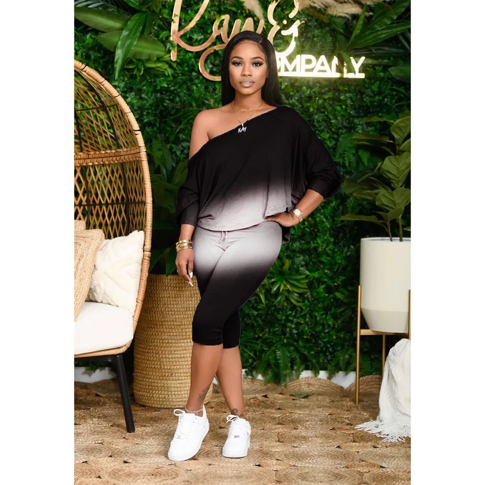 2 Piece Plus Size Women Short Set Outfits With Sloping Shoulder, 3 colors in stock
2 Piece Plus Size Women Short Set Outfits With Sloping Shoulder, 3 colors in stock