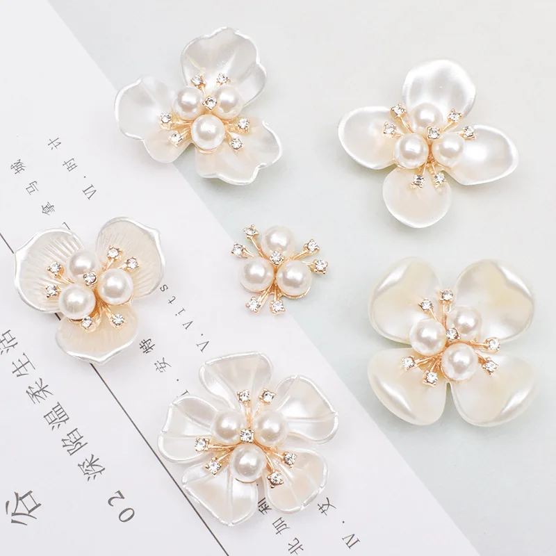 PUSHI Korean imitation shell pearl flower heart DIY alloy ornaments accessories bridal bouquet Hair accessories shoes clothing b
PUSHI Korean imitation shell pearl flower heart DIY alloy ornaments accessories bridal bouquet Hair accessories shoes clothing b