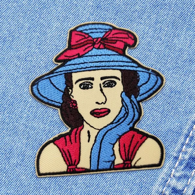 High Quality Wholesale Retro style woman custom logo iron on embroidery patches for jackets, Customized color
High Quality Wholesale Retro style woman custom logo iron on embroidery patches for jackets, Customized color