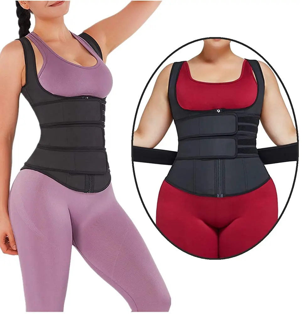 Adjustable Belt Waistband Vest Custom Three Straps Waist Trainer Vest Waist Trimmer Slimming Belts, Black
Adjustable Belt Waistband Vest Custom Three Straps Waist Trainer Vest Waist Trimmer Slimming Belts, Black