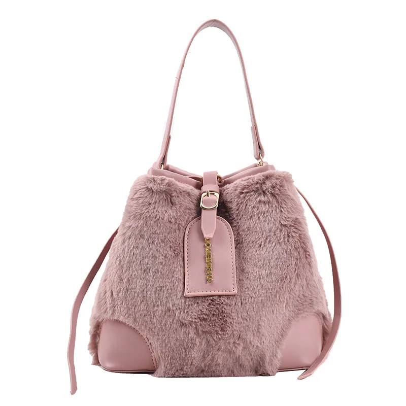 China supplier office lady bags custom logo fashion faux fur bucket bags for women, Pink
China supplier office lady bags custom logo fashion faux fur bucket bags for women, Pink