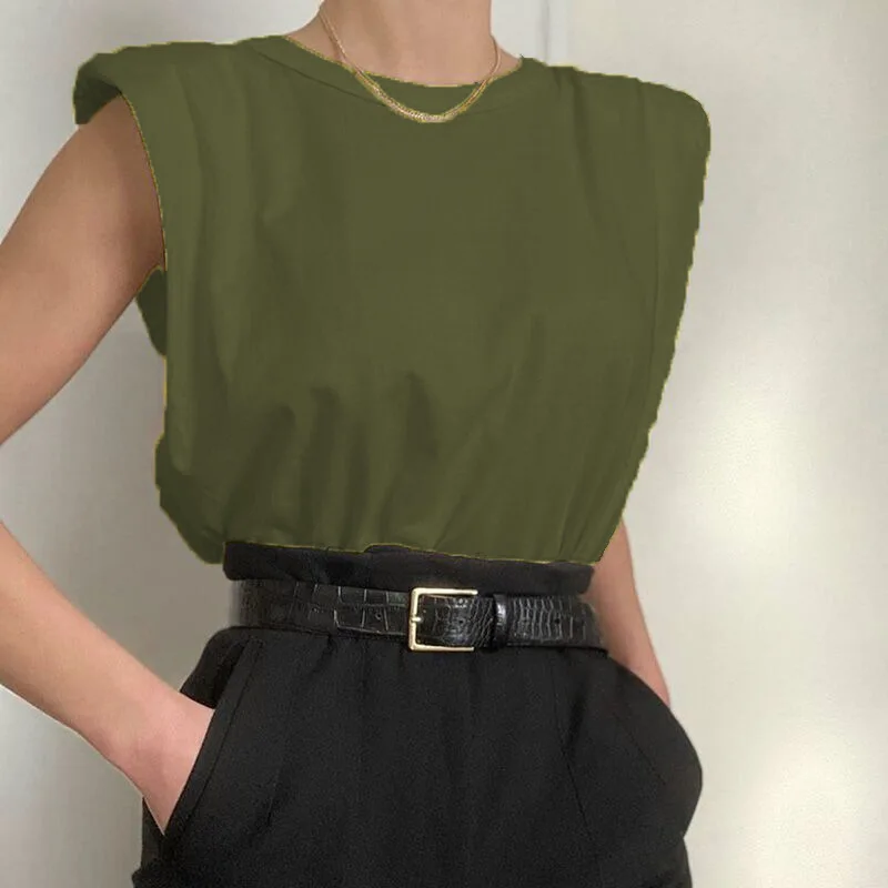 Summer Top Sleeveless Womens Tshirts Crew Neck Blank Shirts for Women Blouses Ladies Tee-Shirts
Summer Top Sleeveless Womens Tshirts Crew Neck Blank Shirts for Women Blouses Ladies Tee-Shirts