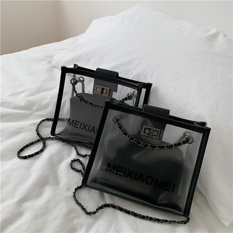 2022 New Design Ins Fashion Transparent Square Pu Composite Female Chain Tote Crossbody Shoulder Bag, Black
2022 New Design Ins Fashion Transparent Square Pu Composite Female Chain Tote Crossbody Shoulder Bag, Black