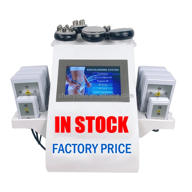 Vacuum cavitation system lipolaser 40k ultrasonic bipolar radio frequency slimming 6 in 1 cavitation machine, White
Vacuum cavitation system lipolaser 40k ultrasonic bipolar radio frequency slimming 6 in 1 cavitation machine, White