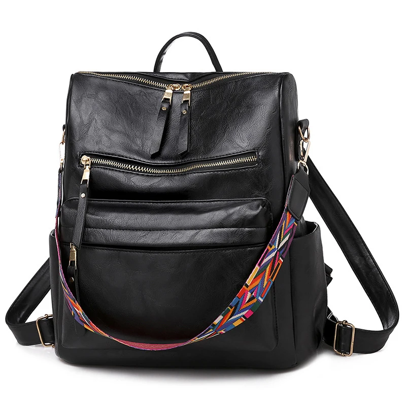 Faux leather women 2020 students school bag large capacity multifunction travel ladies backpack bag, 4colors
Faux leather women 2020 students school bag large capacity multifunction travel ladies backpack bag, 4colors