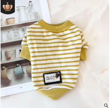2021spring autumn dog cloth striped pattern t-shirt new style fashional small cute cloth
2021spring autumn dog cloth striped pattern t-shirt new style fashional small cute cloth