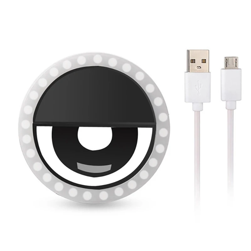 2021 Newest Portable Rechargeable Cell Phone LED Ring Selfie Light Mini Usb Clip Circular Ceiling selfie ring light, White/black/blue/pink
2021 Newest Portable Rechargeable Cell Phone LED Ring Selfie Light Mini Usb Clip Circular Ceiling selfie ring light, White/black/blue/pink