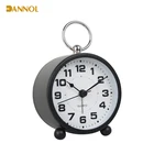 Good Quality Low Price with Light Silent Second Hand Metal Alarm Clock