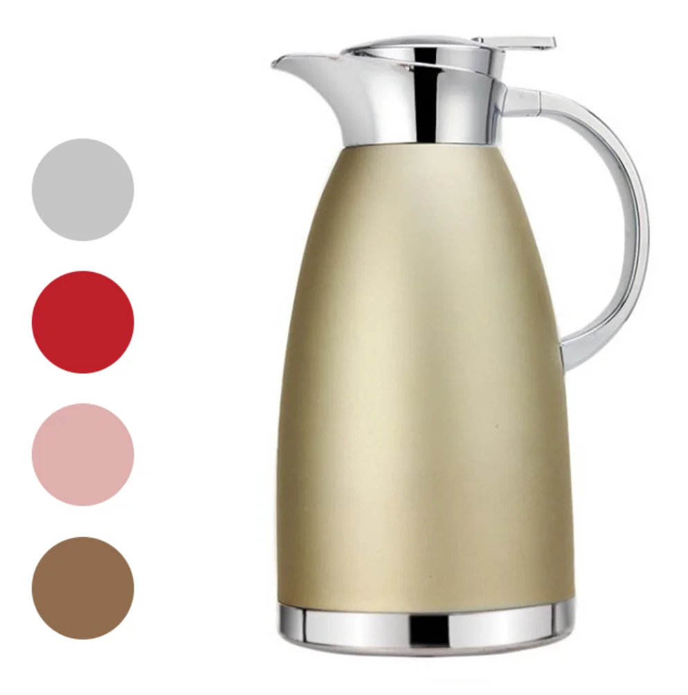Thermal coffee kettle 1.8L stainless steel vacuum coffee pot colorful vacuum kettle for hotel
Thermal coffee kettle 1.8L stainless steel vacuum coffee pot colorful vacuum kettle for hotel