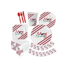 Birthday Party For Boy Supply Product Disposable Christmas Party Decoration Set