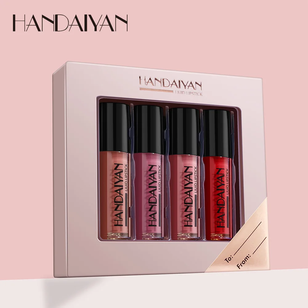 HANDAIYAN Waterproof Liquid Lipstick Makeup Matte Lip Gloss Long-lasting Non-stick Cup Cosmetics Lipstick Moisturizing Lip Gloss
HANDAIYAN Waterproof Liquid Lipstick Makeup Matte Lip Gloss Long-lasting Non-stick Cup Cosmetics Lipstick Moisturizing Lip Gloss