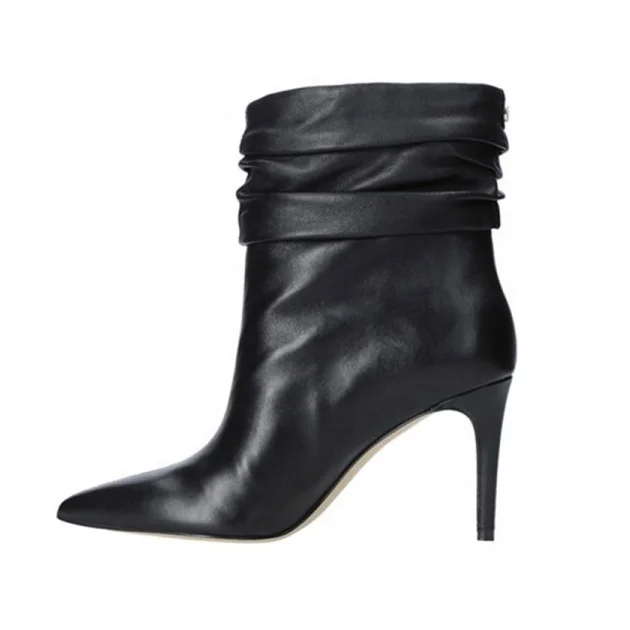 Daily Solid Plicated Design Top Big Size 45 Slip-on Fashion Women Ankle Boots Thin High Heel Pointed Toe Lady Short Booties, Black,white
Daily Solid Plicated Design Top Big Size 45 Slip-on Fashion Women Ankle Boots Thin High Heel Pointed Toe Lady Short Booties, Black,white