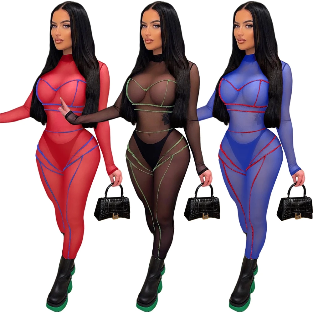 Fast shipping 2022 Spring Wholesale Women Clothing One Piece Jumpsuits And Rompers Plus Size Pants Mesh Sexy Jumpsuits Rompers
Fast shipping 2022 Spring Wholesale Women Clothing One Piece Jumpsuits And Rompers Plus Size Pants Mesh Sexy Jumpsuits Rompers