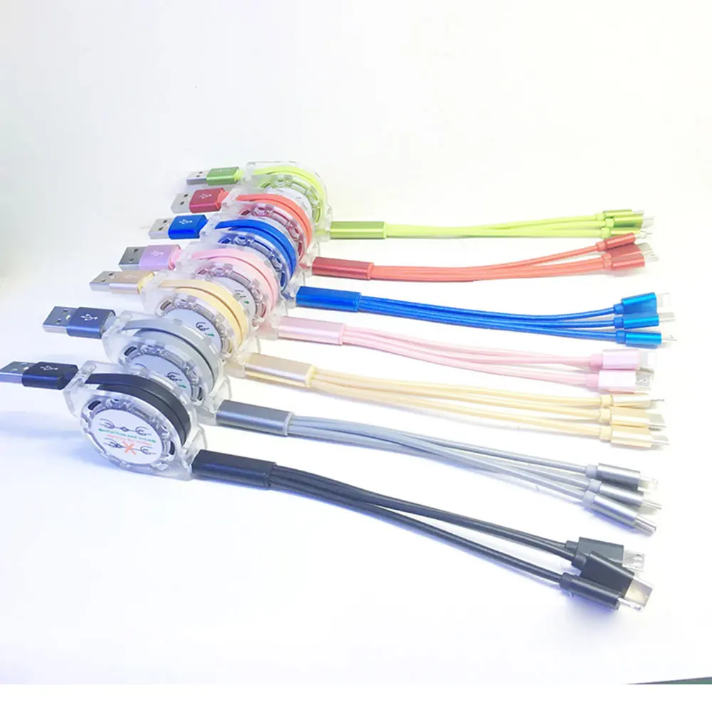 Free Shipping 1 Sample OK Mobile Phone Charge One Side Pull 3 In 1 Retractable Usb Cable
Free Shipping 1 Sample OK Mobile Phone Charge One Side Pull 3 In 1 Retractable Usb Cable