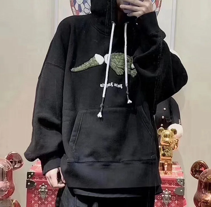 Men's Women's Autumn Streetwear PA Crocodile Embroidered Loose Hoodie Hip Hop Couple Casual Sweatshirt Top
Men's Women's Autumn Streetwear PA Crocodile Embroidered Loose Hoodie Hip Hop Couple Casual Sweatshirt Top