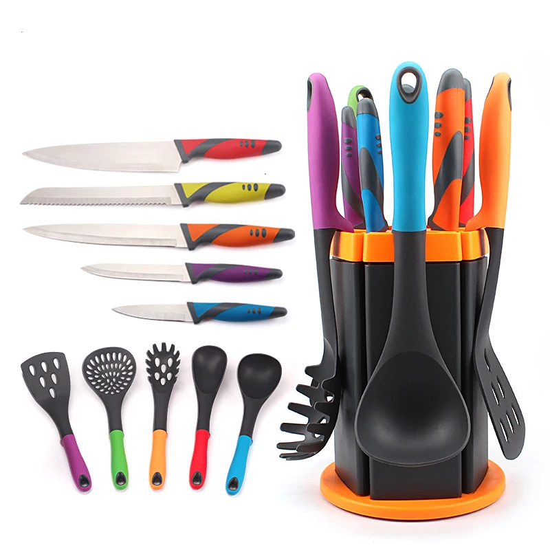 Popular Colorful 11 Pieces Kitchen Accessories Heat-Resistant Kitchen Utensils Set with storage stand, Per you request
Popular Colorful 11 Pieces Kitchen Accessories Heat-Resistant Kitchen Utensils Set with storage stand, Per you request