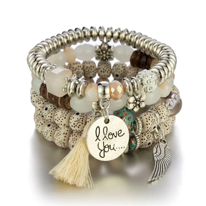SL054 New Bohemian Bracelet Creative Ladies Jewelry Tassel Multilayer Beaded Bracelet Fashion Jewelry
SL054 New Bohemian Bracelet Creative Ladies Jewelry Tassel Multilayer Beaded Bracelet Fashion Jewelry