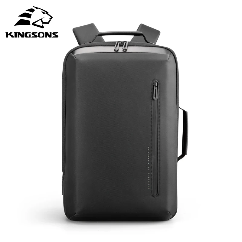 Kingsons new design USB laptop backpack bag fashionable nylon laptops bag 15.6 inch waterproof for men, Black
Kingsons new design USB laptop backpack bag fashionable nylon laptops bag 15.6 inch waterproof for men, Black