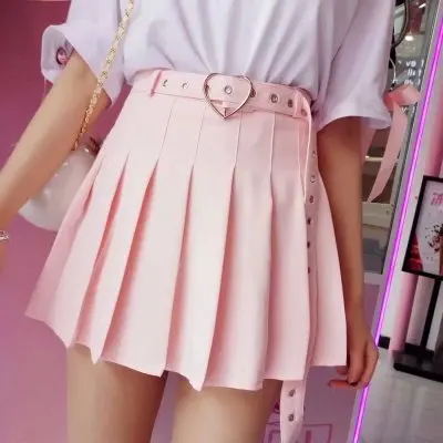 10% OFF New skirt female summer fashion belt decoration college wind pleated skirt anti-glare short skirt
10% OFF New skirt female summer fashion belt decoration college wind pleated skirt anti-glare short skirt