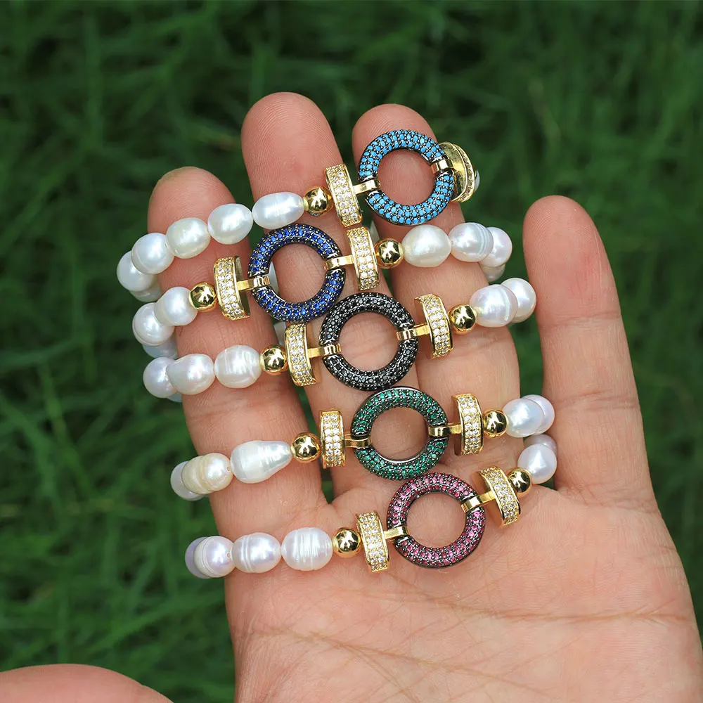 Freshwater pearl beaded bracelet CZ electroplating accessories high quality charm bracelet for women elastic
Freshwater pearl beaded bracelet CZ electroplating accessories high quality charm bracelet for women elastic