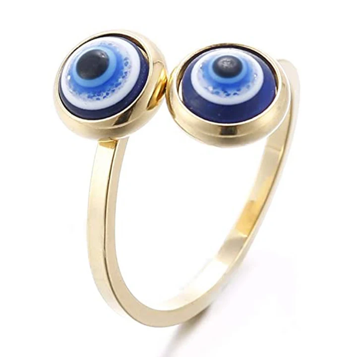 2021 New Arrival Good Lucky Open Adjustable Rings Fashion Blue Devil Eye Rings for Women, As picture shows
2021 New Arrival Good Lucky Open Adjustable Rings Fashion Blue Devil Eye Rings for Women, As picture shows