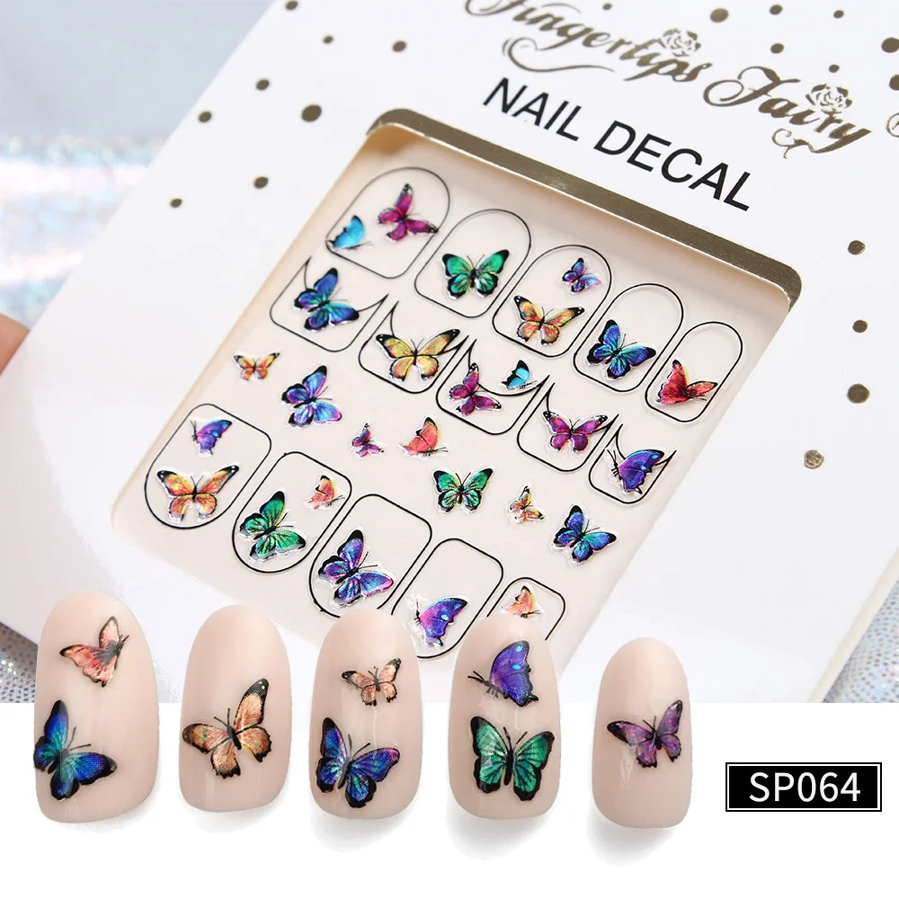 1 PC Mix Butterfly 3D Nail Sticker Adhesive Sliders Wraps Tips Charm Art Manicure Decorations Nail Art Laser Color Butterfly Sti
1 PC Mix Butterfly 3D Nail Sticker Adhesive Sliders Wraps Tips Charm Art Manicure Decorations Nail Art Laser Color Butterfly Sti