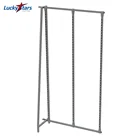 Freestanding add on unit slotted racking system clothes frame garment rack