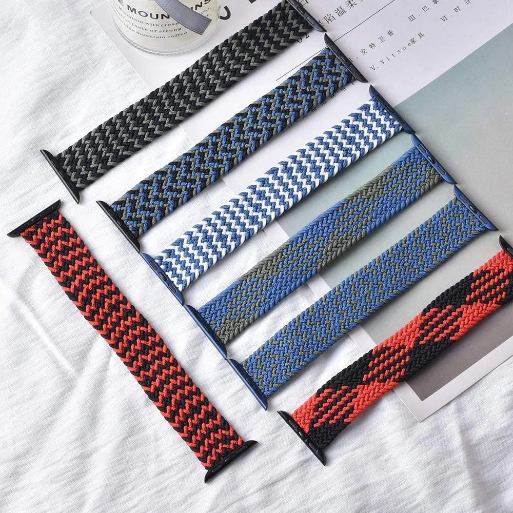 Nylon Braided Loop Strap For Apple Watch New Braided Elastic Nylon Strap Braided Solo Nylon Woven Waterproof Strap
Nylon Braided Loop Strap For Apple Watch New Braided Elastic Nylon Strap Braided Solo Nylon Woven Waterproof Strap