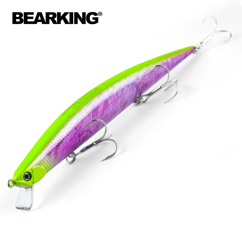 BEARKING 175mm 27.7g professional quality fishing lures hard bait flaoting slim quality wobblers minnow Artificial Bait Tackle, 10 colors
BEARKING 175mm 27.7g professional quality fishing lures hard bait flaoting slim quality wobblers minnow Artificial Bait Tackle, 10 colors