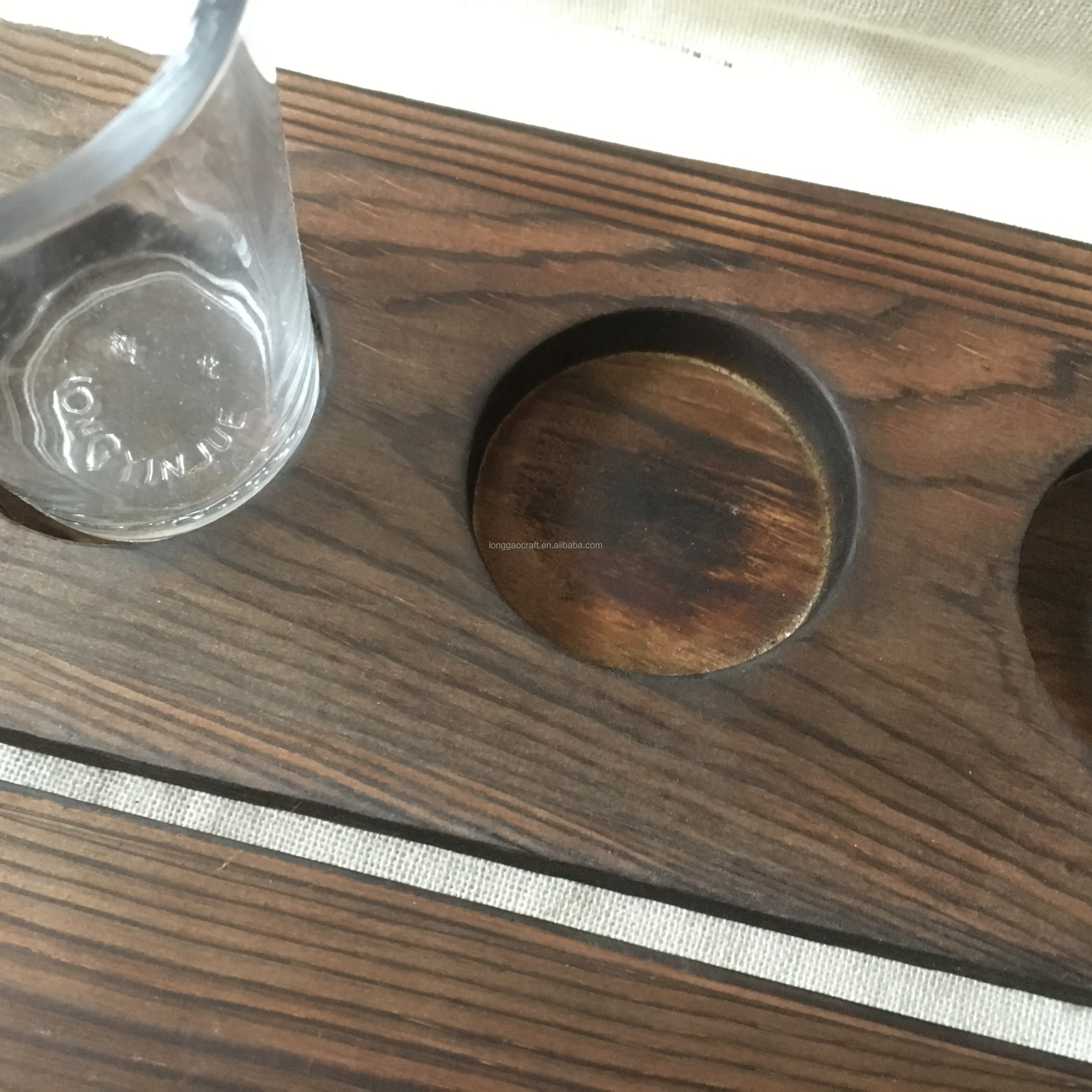 wooden cup tray