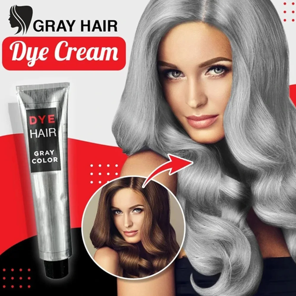 New Smoky Gray Punk Style Grandma Gray Hair Dye Color Unisex Fashion Natural Hair Dye Cream, Gray purple
New Smoky Gray Punk Style Grandma Gray Hair Dye Color Unisex Fashion Natural Hair Dye Cream, Gray purple