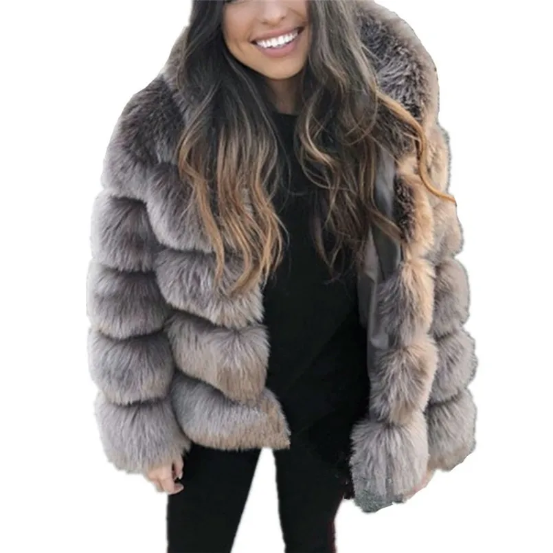 Hooded Full Sleeves Winter Coat Casual Women Faux Fur Thick Warm Jacket Fourrure Femme Coat
Hooded Full Sleeves Winter Coat Casual Women Faux Fur Thick Warm Jacket Fourrure Femme Coat