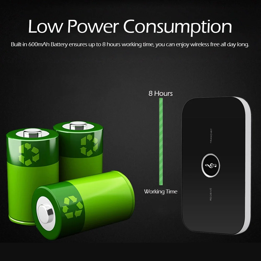 B6 2 in1 Bluetooth 5.0 Adapter Audio Bluetooth Receiver transmitter for Sound System Receptr Aux 3.5mm Audio Adapter - ANKUX.COM