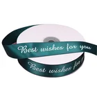Factory custom size logo artwork 2cm printed satin ribbon for gift package