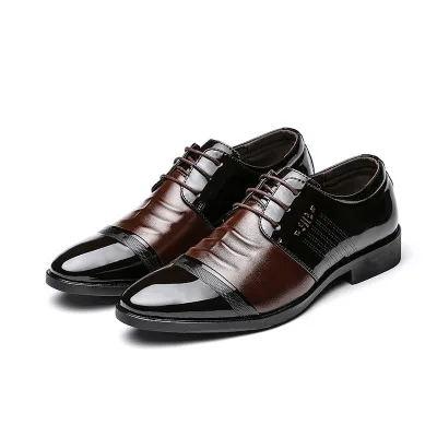 A052 Fashion Lace Up Men Leather Shoes Shallow Office Work Dress Pointed Toe Oxfords Safety Shoes Man Business Formal Shoes, Black brown blue
A052 Fashion Lace Up Men Leather Shoes Shallow Office Work Dress Pointed Toe Oxfords Safety Shoes Man Business Formal Shoes, Black brown blue