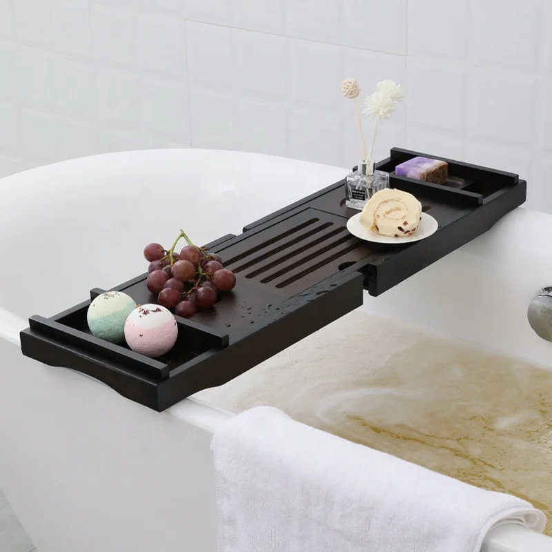 Bamboo Bathtub Tray Non Slip Expandable Bath Serving Table Tray, Black/ pink/ white /blue
Bamboo Bathtub Tray Non Slip Expandable Bath Serving Table Tray, Black/ pink/ white /blue