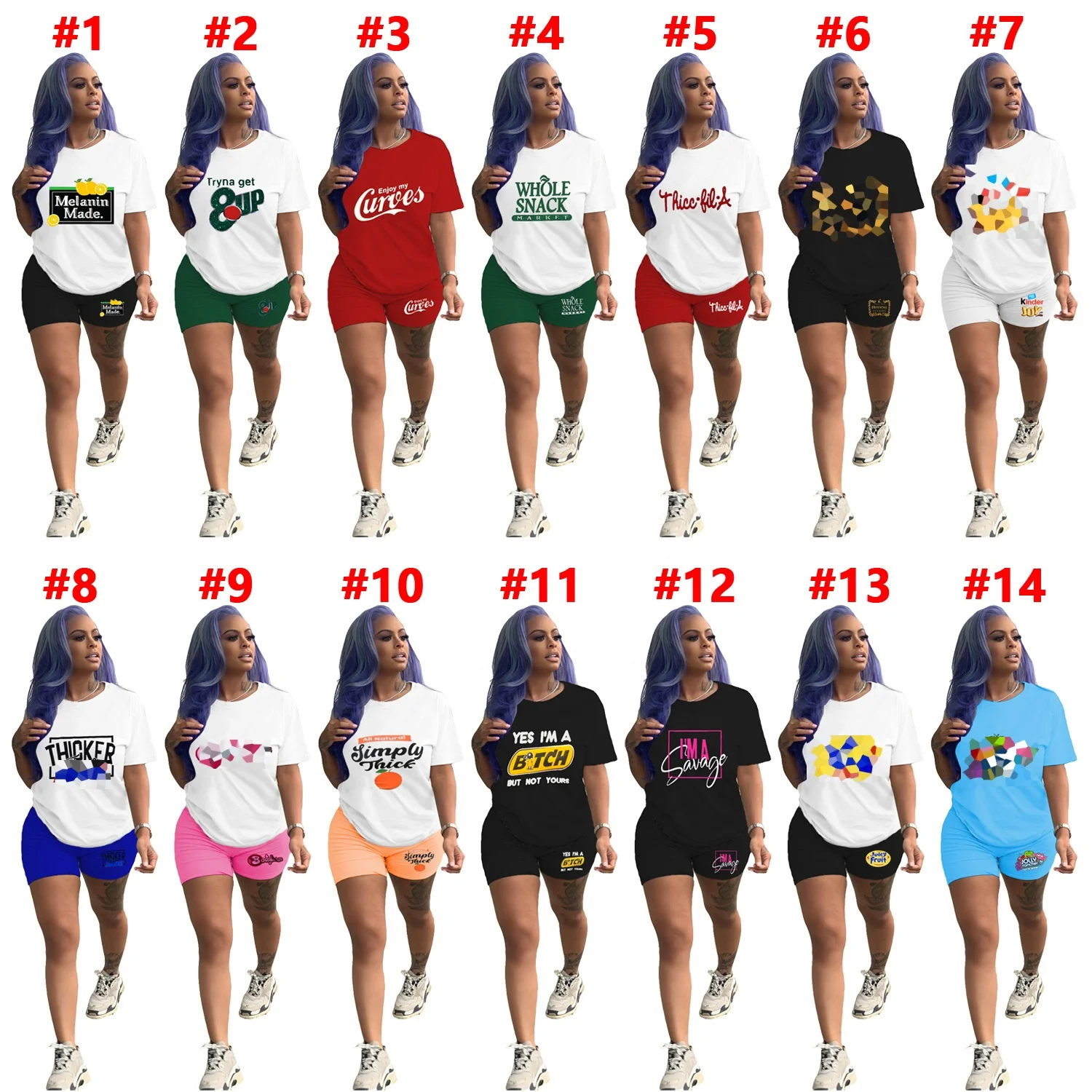 2021 Summer Women Fashion Casual printed short sleeved shorts set Letter T Shirts And Shorts Sets Ladies workout Two Piece Set
2021 Summer Women Fashion Casual printed short sleeved shorts set Letter T Shirts And Shorts Sets Ladies workout Two Piece Set