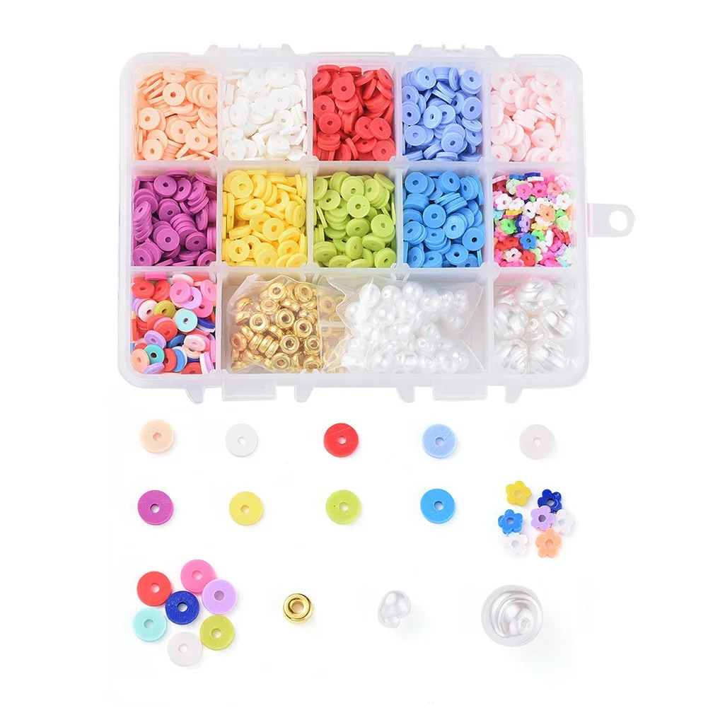 Imitation Pearl Soft Clay Plastic Beads Boxed Set High Quality DIY Jewelry Accessories, Multi
Imitation Pearl Soft Clay Plastic Beads Boxed Set High Quality DIY Jewelry Accessories, Multi