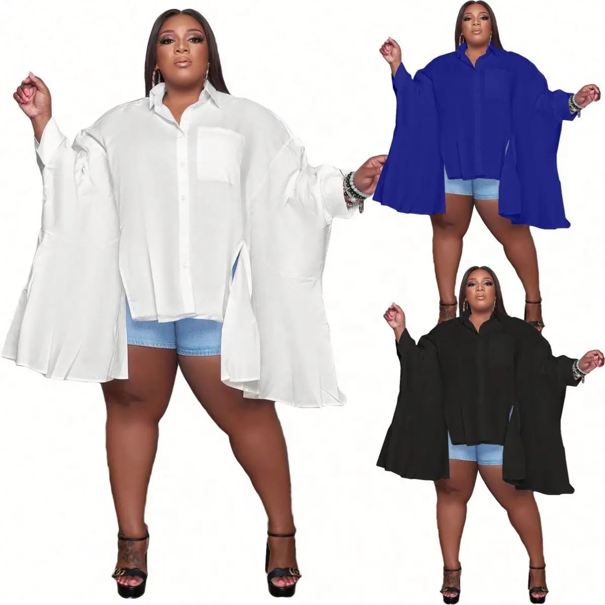 Hot Sale Casual Loose Solid Color V-Neck Fashion Long Sleeve 4Xl Plus Size Shirt Designer T Shirts For Women 2021
Hot Sale Casual Loose Solid Color V-Neck Fashion Long Sleeve 4Xl Plus Size Shirt Designer T Shirts For Women 2021