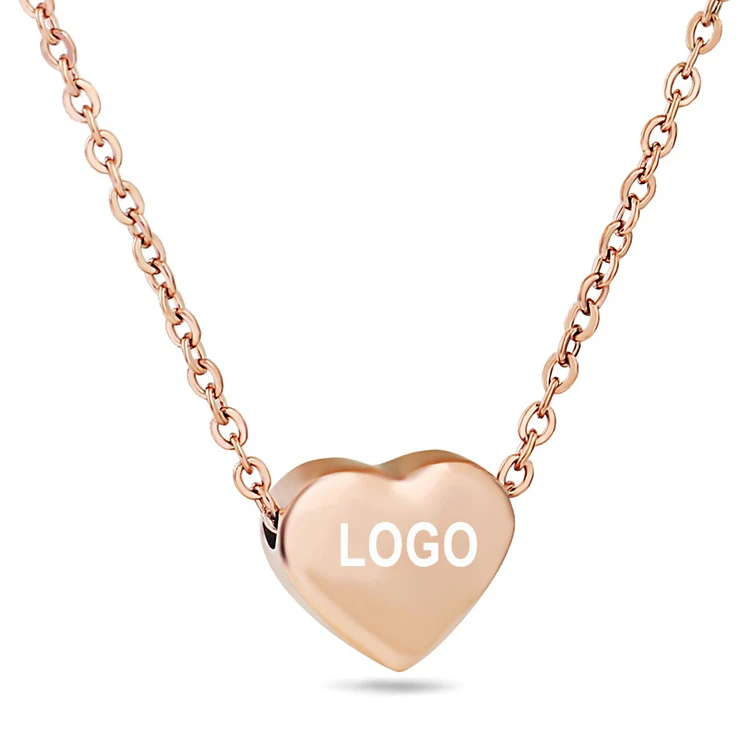 18K rose gold silver custom logo letter personalized Love shape stainless steel choker titanium steel heart necklace
18K rose gold silver custom logo letter personalized Love shape stainless steel choker titanium steel heart necklace