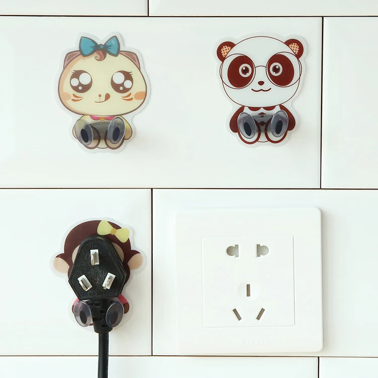 Hot Sale Home Office Wall Mounted Adhesive Lovely Animal Wall Storage Hook Power Plug Soet Holder, Panda, cat, calf, monkey
Hot Sale Home Office Wall Mounted Adhesive Lovely Animal Wall Storage Hook Power Plug Soet Holder, Panda, cat, calf, monkey