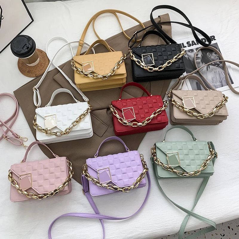 2021 new trendy fashion chain portable small square bag female bag wild girls single shoulder women messenger bag, 8 colors
2021 new trendy fashion chain portable small square bag female bag wild girls single shoulder women messenger bag, 8 colors