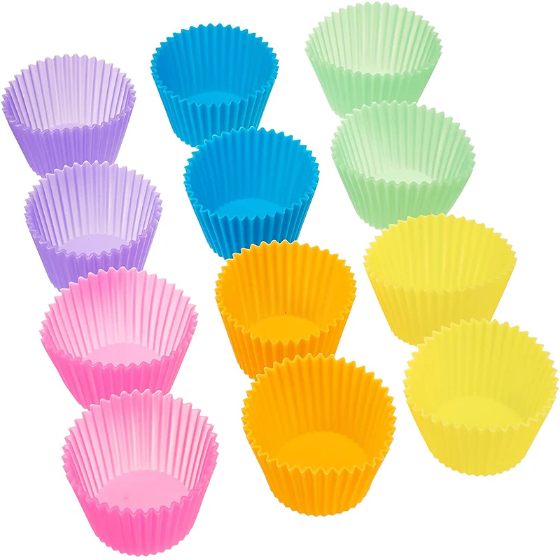 Reusable Silicone Baking Cups Muffin Silicone Collapsible Cup Round Baking Cake Mold Cup Non-Stick Baking Liner, Customized color
Reusable Silicone Baking Cups Muffin Silicone Collapsible Cup Round Baking Cake Mold Cup Non-Stick Baking Liner, Customized color