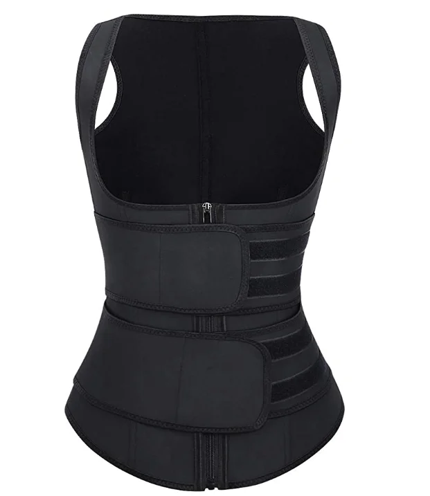 Double strap waist cincher 100% latex 9 steel boned waist trainer body shapers slimming belt for women, Black
Double strap waist cincher 100% latex 9 steel boned waist trainer body shapers slimming belt for women, Black