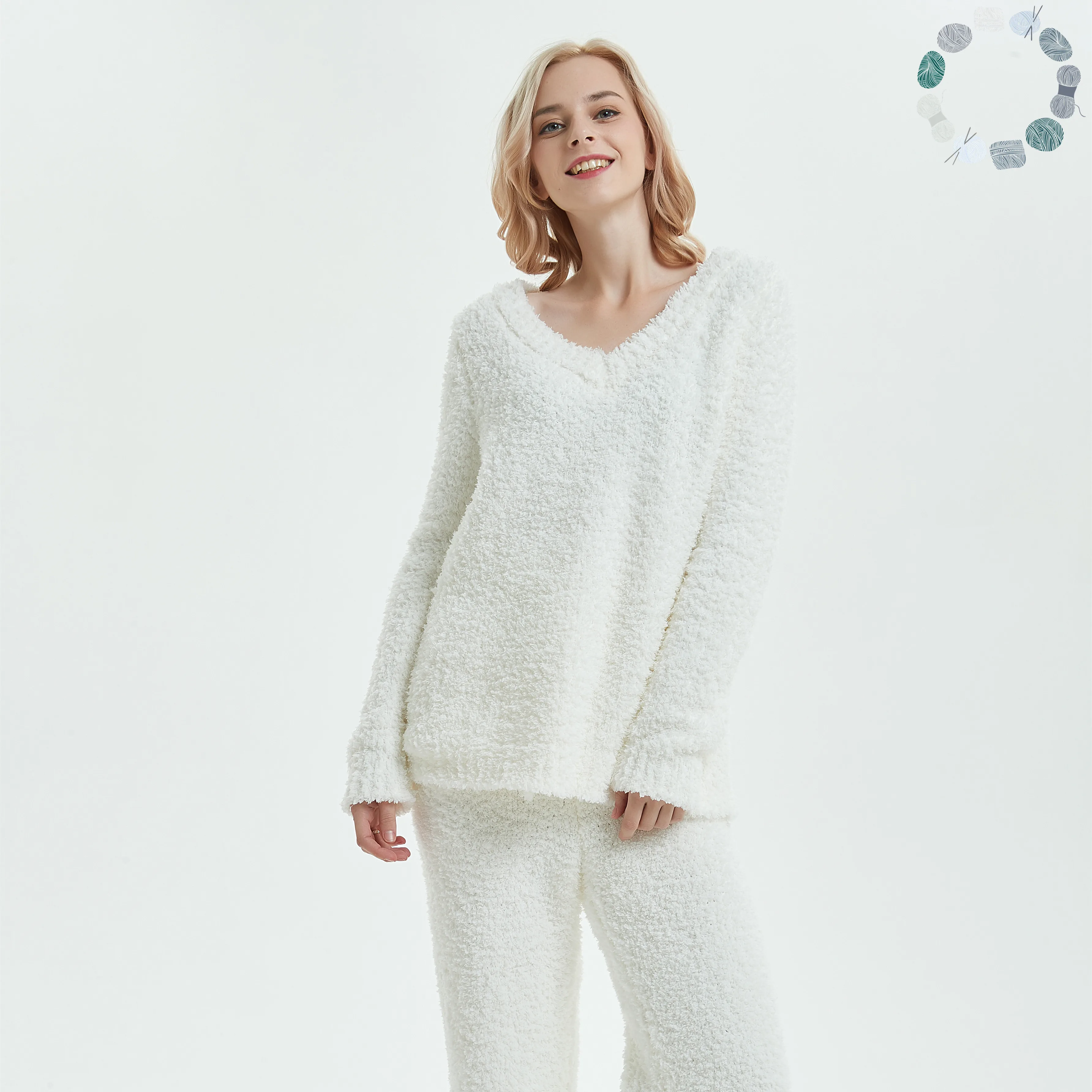 SE 100% polyester Long-Sleeved Home Wear Sports Casual Pajamas Set Wholesale Christmas Female Hot Sale
SE 100% polyester Long-Sleeved Home Wear Sports Casual Pajamas Set Wholesale Christmas Female Hot Sale