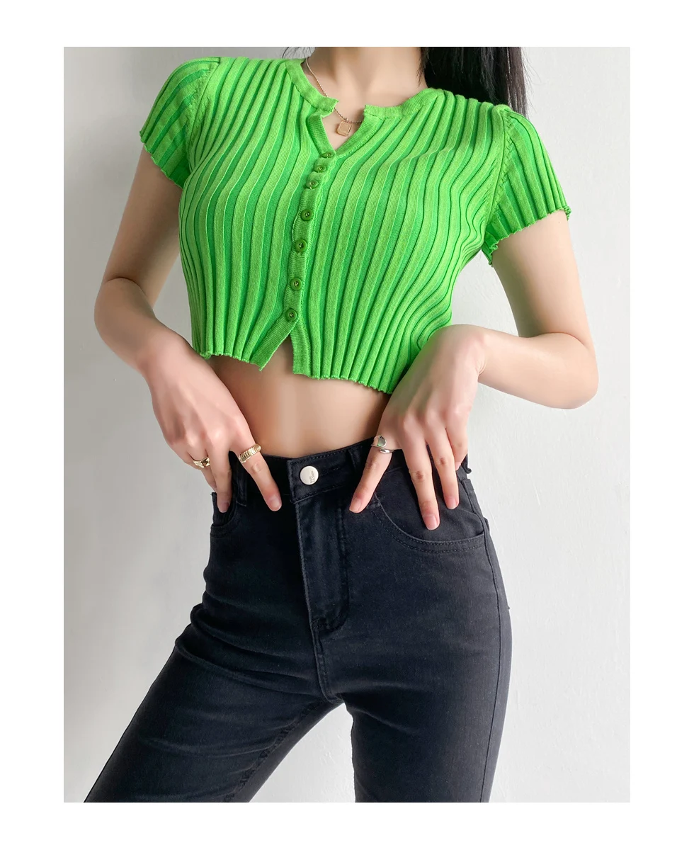 women knitwear V-neck short sleeve cardigan knit sweater cardigan buttons crop tops summer girl's knitted sweater
women knitwear V-neck short sleeve cardigan knit sweater cardigan buttons crop tops summer girl's knitted sweater