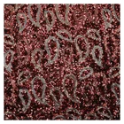 Latest fashion design high quality lace tulle red sequin fabric mesh